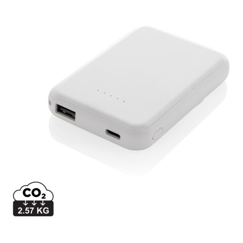 Stellar RCS återvunnen plast 5000 mah 5W magnetisk powerbank