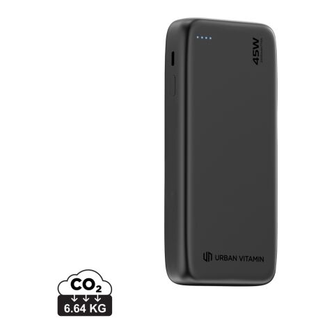 Urban Vitamin San Mateo 45W 20 000 mAh Powerbank svart | Inget reklamtryck | Inte tillgängligt | Inte tillgängligt