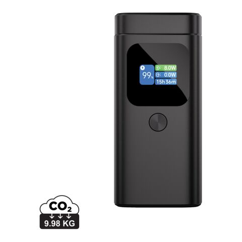 Urban Vitamin Sunnyvale 100 W 15 000 mAh magnetisk powerbank stenkol | Inget reklamtryck | Inte tillgängligt | Inte tillgängligt
