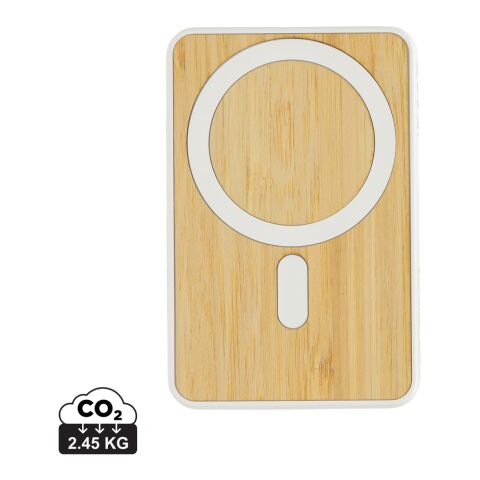 Zen RCS plast 5000 mah 5W magnetisk powerbank i bambu