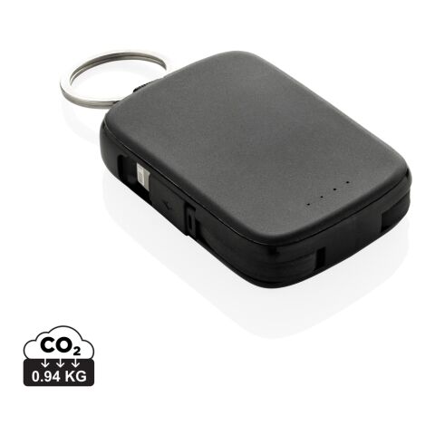Nexo RCS nyckelringspowerbank 2000 mAh med integrerade kabla svart | Inget reklamtryck | Inte tillgängligt | Inte tillgängligt