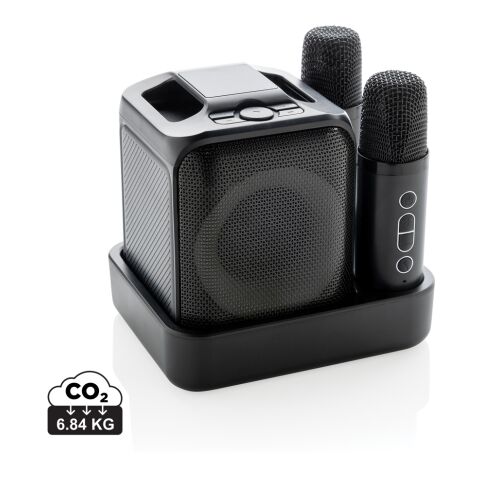 Singvibe RCS karaoke set med dubbelmikrofon svart | Inget reklamtryck | Inte tillgängligt | Inte tillgängligt