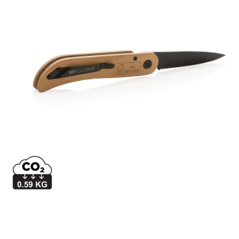 Nemus kniv med lås i FSC® trä brun | Inget reklamtryck | Inte tillgängligt | Inte tillgängligt