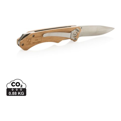 Outdoor-kniv i FSC® trä brun | Inget reklamtryck | Inte tillgängligt | Inte tillgängligt
