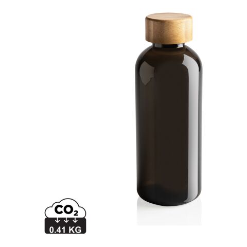 GRS RPET flaska med lock i FSC bambu svart | Inget reklamtryck | Inte tillgängligt | Inte tillgängligt