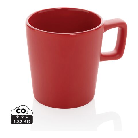 Kaffemugg i keramik röd | Inget reklamtryck | Inte tillgängligt | Inte tillgängligt