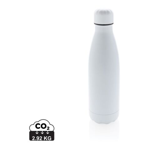 Vakuumisolerad enfärgad flaska i stainless steel vit | Inget reklamtryck | Inte tillgängligt | Inte tillgängligt