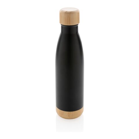 Vakuum stainless steel flaska med kork och botten i bambu