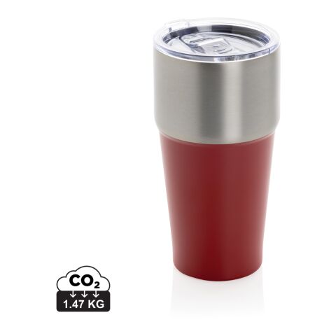 Fluid RCS-certifierat dricksglas i återvunnet stål 500ML röd | Inget reklamtryck | Inte tillgängligt | Inte tillgängligt