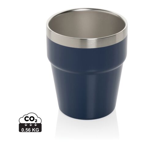 Clark dubbelväggig kaffemugg 300ml RCS marinblå | Inget reklamtryck | Inte tillgängligt | Inte tillgängligt