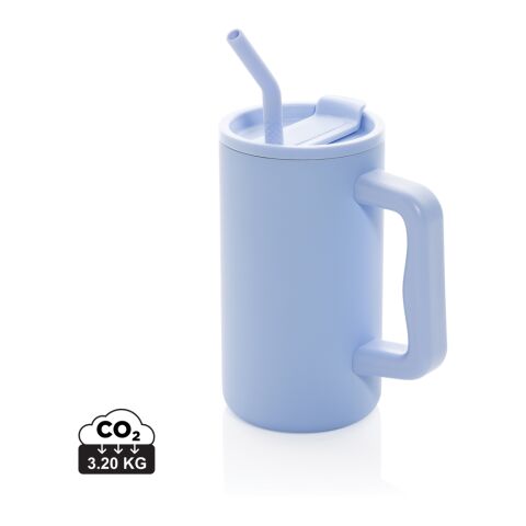 Cube RCS-certifierad kontorsmugg i återvunnet stål 800 ml. ljusblå
