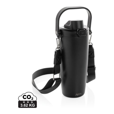 Avira Ayla RCS återvunnet stål duosip låsbar axelremsmugg svart | Inget reklamtryck | Inte tillgängligt | Inte tillgängligt