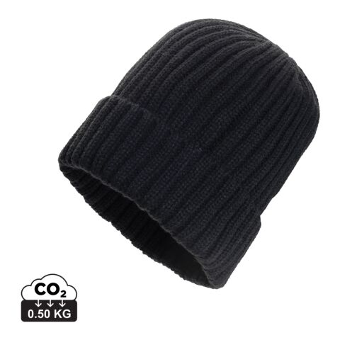 Kennedi AWARE™ Polylana® ribbstickad mössa svart | Inget reklamtryck | Inte tillgängligt | Inte tillgängligt | Inte tillgängligt