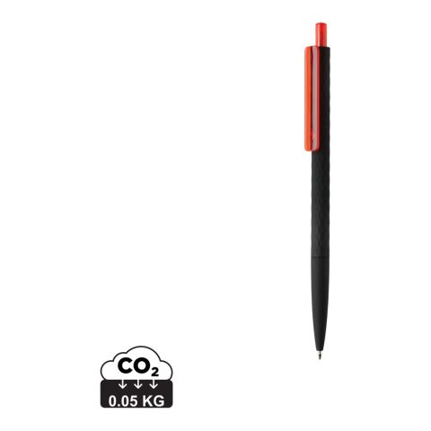 X3 svart smooth touchpenna röd-svart | Inget reklamtryck | Inte tillgängligt | Inte tillgängligt