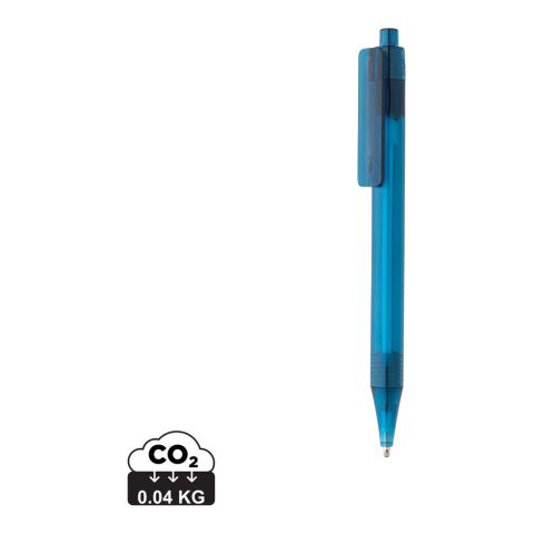 GRS RPET X8 transparent penna blå | Inget reklamtryck | Inte tillgängligt | Inte tillgängligt