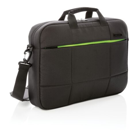 Soho business RPET 15.6&quot; laptopväska PVC-fri svart-grön | Inget reklamtryck | Inte tillgängligt | Inte tillgängligt