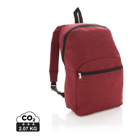 Basic ryggsäck i två färgtoner röd | Inget reklamtryck | Inte tillgängligt | Inte tillgängligt | Inte tillgängligt