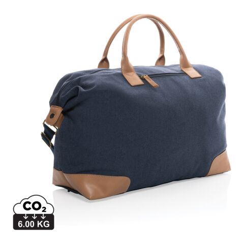 Impact AWARE™ stor weekendväska i 16 oz. återvunnen canvas blå