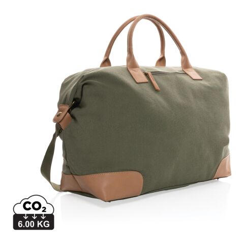 Impact AWARE™ stor weekendväska i 16 oz. återvunnen canvas grön | Inget reklamtryck | Inte tillgängligt | Inte tillgängligt | Inte tillgängligt