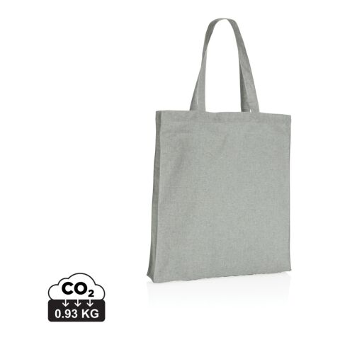 Impact AWARE™ shoppingkasse m. bälg, återvunnen bomull 145gr grå