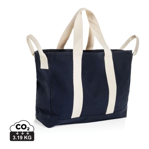 BEAU AWARE™ Strandväska 400 gsm återvunnen canvas marinblå