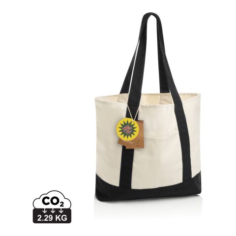 SHOP LOCAL AWARE™ återvunnen bomull 350 gsm Toteväska svart