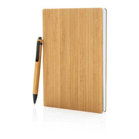 A5 bambu anteckningsbok &amp; penna