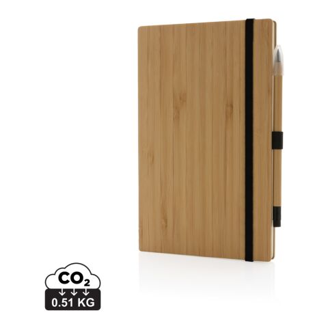 Set anteckningsbok FSC® bambu och infinity penna