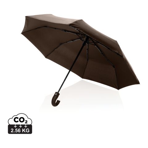 KENTO URBAN21" AWARE™ 190T RPET paraply auto öppn/stängn brun