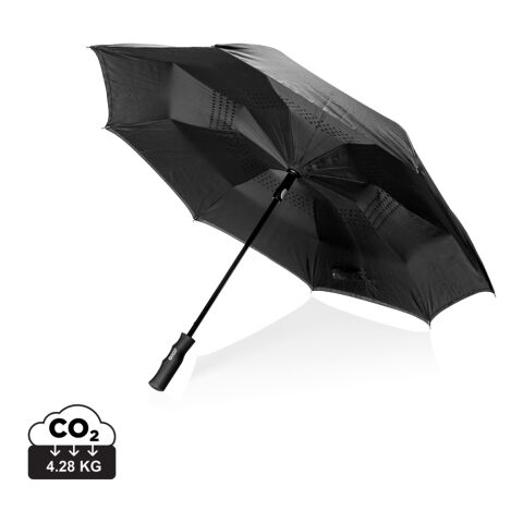 Swiss Peak 23&quot; auto open vänbart paraply svart | Inget reklamtryck | Inte tillgängligt | Inte tillgängligt