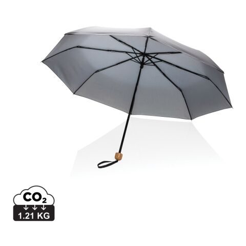 20.5&quot; Impact AWARE™ RPET 190T Pongee paraply  bambu grå | Inget reklamtryck | Inte tillgängligt | Inte tillgängligt