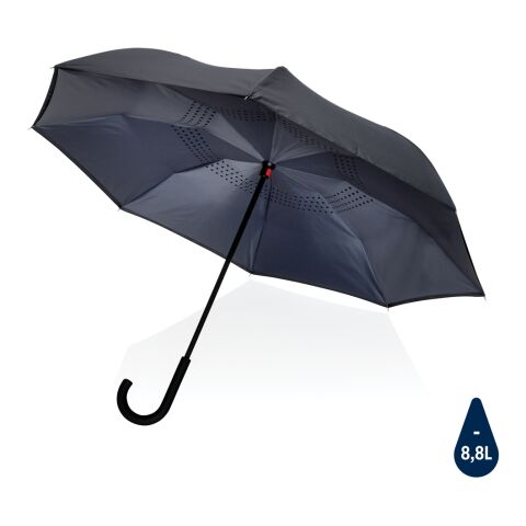 23&quot; Impact AWARE™ RPET 190T vändbart paraply grå | Inget reklamtryck | Inte tillgängligt | Inte tillgängligt