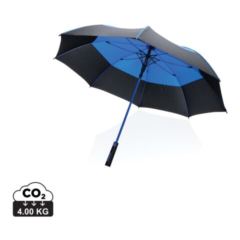 27&quot; Impact AWARE™ RPET 190T auto open stormsäkert paraply blå | Inget reklamtryck | Inte tillgängligt | Inte tillgängligt