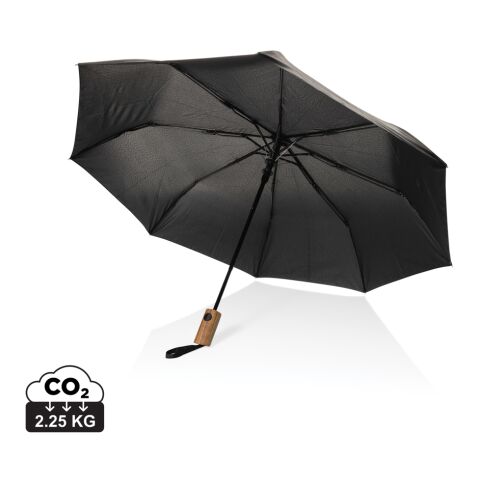 Kaycey 21” AWARE™ RPET Acacia trä mini paraply auto open