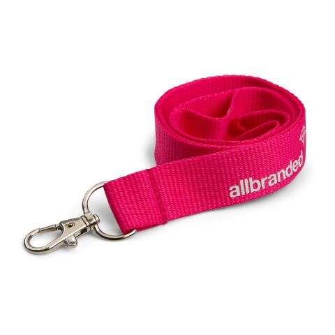 Polyester Nyckelband valfri PMS färg | Inget reklamtryck | 15 mm | Utan stängning | Med Safety-Clip | mobilögla | utan tillbehör