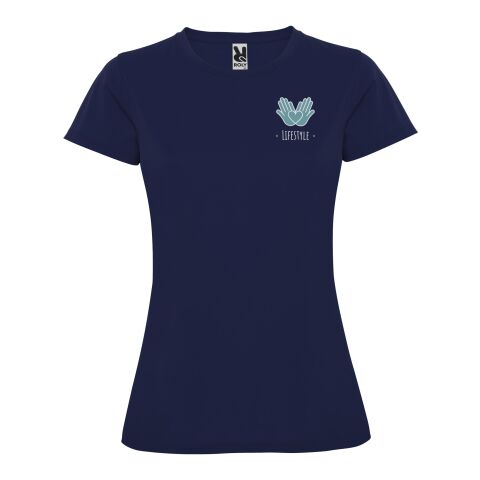 Montecarlo kortärmad funktions T-shirt för dam Navy Blue | 2XL