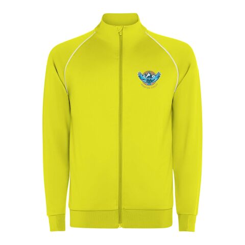 Valier tröja för män med hel dragkedja Fluor Yellow | XXL