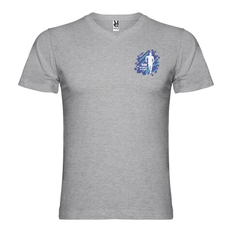 Samoyedo kortärmad v-ringad T-shirt för herr Marl Grey | L
