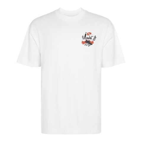 Chow oversized kortärmad unisex-T-shirt vit | S