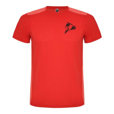 Detroit kortärmad unisex sport-T-shirt Röd | M
