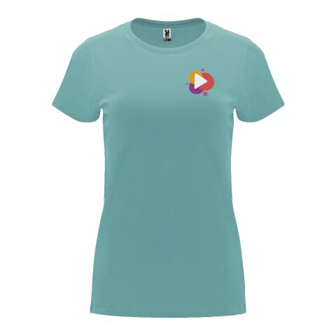 Capri kortärmad T-shirt för dam Dusty Blue | 3XL