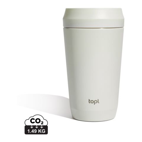 Topl To Go-glas i återvunnet stål Patenterat 360-lock 354 ml brun | Inget reklamtryck | Inte tillgängligt | Inte tillgängligt