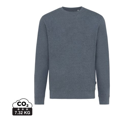 Iqoniq Denali sweatshirt i återvunnen ofärgad bomull heather navy | XXXL | Inget reklamtryck | Inte tillgängligt | Inte tillgängligt | Inte tillgängligt