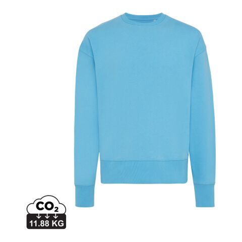 Iqoniq Kruger relaxed fit sweatshirt i återvunnen bomull blå | XL | Inget reklamtryck | Inte tillgängligt | Inte tillgängligt | Inte tillgängligt