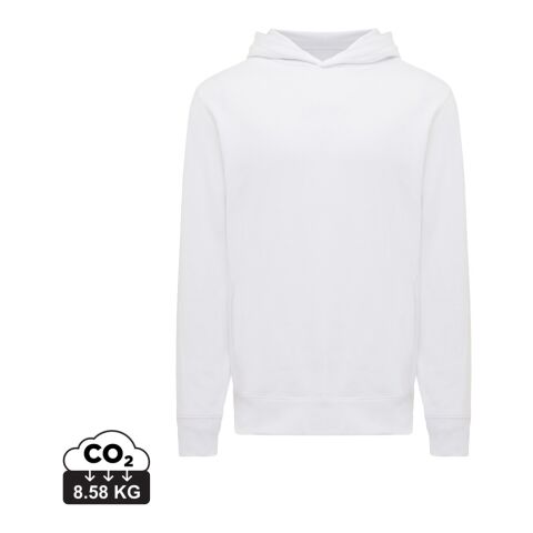 Iqoniq Yengo hoodie i återvunnen bomull med sidofickor vit | XXS | Inget reklamtryck | Inte tillgängligt | Inte tillgängligt | Inte tillgängligt