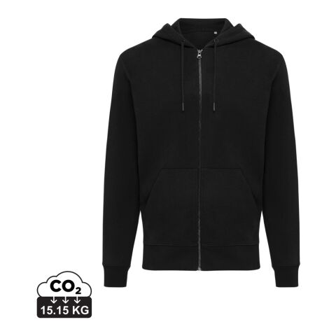 Iqoniq Abisko hoodie med dragkedja i återvunnen bomull svart | XL | Inget reklamtryck | Inte tillgängligt | Inte tillgängligt | Inte tillgängligt