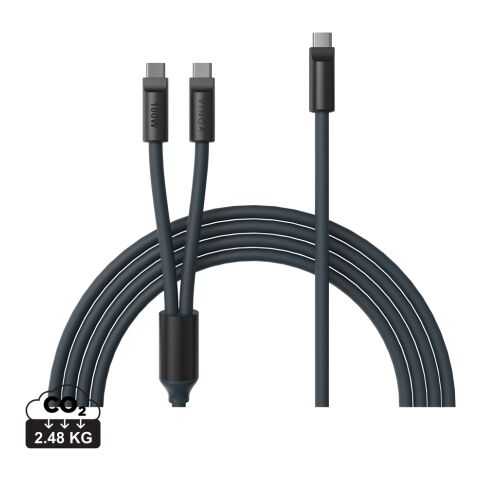 VINGA Baltimore silikon multiladdkabel (C+2C) marinblå