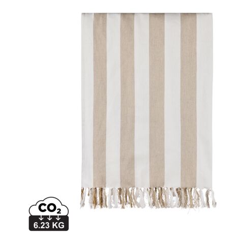 VINGA Ornos GRS hamam familjehandduk beige-vit