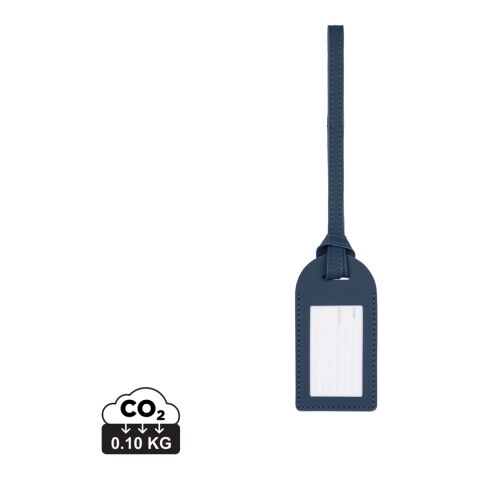 VINGA Baltimore RCS återvunnen polyester bagagetag marinblå | Inget reklamtryck | Inte tillgängligt | Inte tillgängligt