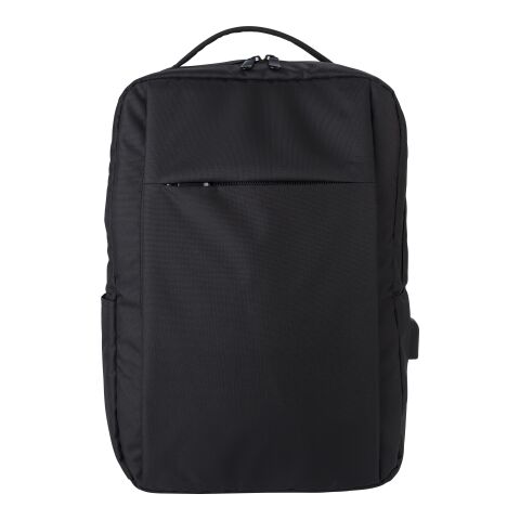 Ryggsäck för 16&quot; laptop av RPET (300D) Jesse Svart | Inget reklamtryck | Inte tillgängligt | Inte tillgängligt